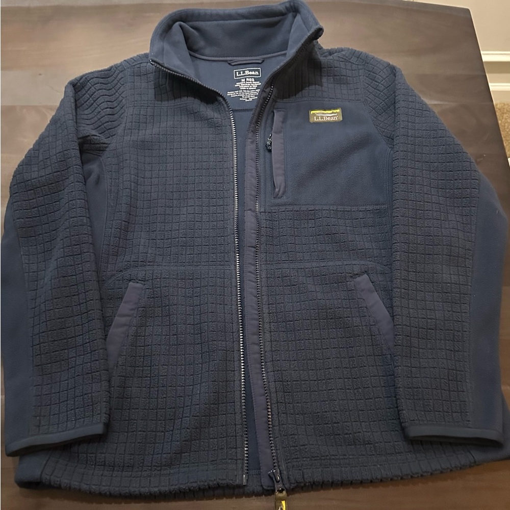 L.L.Bean Women's Mountain Classic Windproof Fleece Jacket - Navy, Medium - Picture 2 of 10